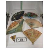 Lot of Vintage Hand Fans