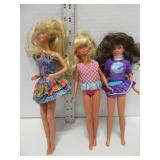 3 - Barbie Dolls - See Photos