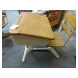 Vintage kids school desk