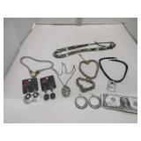 Large Lot of New Jewelry (black/silver)