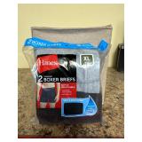 New Hanes menï¿½s 2 pack boxer briefs XL