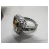 Silver Tone Nice Fancy Ring -