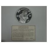 1997 KEN GRIFFEY JR GPM ONE POUND PROOF COIN COA