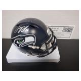 TYLER LOCKETT SIGNED AUTO MINI SEAHAWKS HELMET