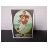 1958 TOPPS JIM BROWN ROOKIE CARD #62