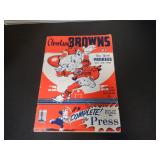 CLEVELAND BROWNS PROGRAM 10/24/48 PROGRAM VS YANKS