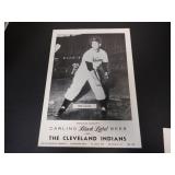 1956 CARLING BEER BOB LEMON DBL 96K CLEV INDIANS