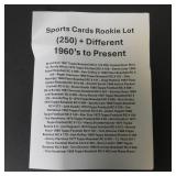 250+ NFL MLB NBA ROOKIE CARD LOT W/ STARS HOFERS