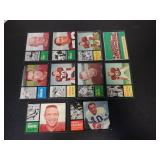 LOT OF 10 1962 TOPPS FOOTBALL BROWNS CARDS