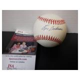 LOU BOUDREAU SIGNED AUTO BASEBALL JSA COA