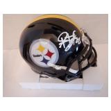 TROY POLAMALU SIGNED AUTO MINI HELMET. BECKETT COA