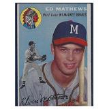 1954 Topps #30 Ed Mathews Milwaukee Braves