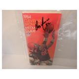 1984 CLEVELAND BROWNS MEDIA GUIDE SIGNED AUTO