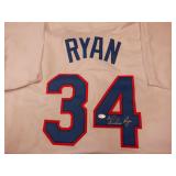 NOLAN RYAN SIGNED RANGERS JERSEY RYAN COA