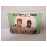 1959 TOPPS #317 N.L. HITTING KINGS WILLIE MAYS