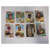 LOT OF 8 DIFFERENT 1974 TOPPS BASEBALL VARIATIONS