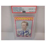 1972 TOPPS ROGER STAUBACH ROOKIE PSA AUTO GRADE 10