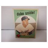 1959 TOPPS #20 DUKE SNIDER