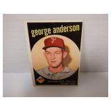 1959 TOPPS #338 GEORGE ANDERSON ROOKIE