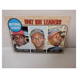 1968 TOPPS #3 NL RBI LEADERS CLEMENTE AARON CEPEDA