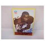 1967 PHILADELPHIA PAUL WARFIELD SIGNED AUTO CARD