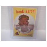 1959 TOPPS #380 HANK AARON SMALL SURFACE CREASE