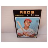 1971 TOPPS TONY PEREZ SIGNED AUTO CARD