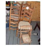 5 VINTAGE CHAIRS