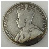 Canada 1914 50 Cents Silver Coin