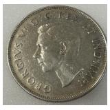 Canada 1940 50 Cents Silver Coin