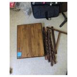 Disassembled Vintage Wooden Table, 30x22x30