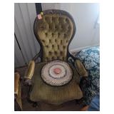 Antique Wooden Armchair (upstairs)