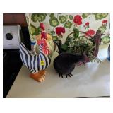 Ceramic Rooster Figurine, Rooster-Themed Cookie