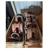 Box of Rusty Metal Clamps and Parts