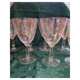 Fostoria Opalescent Wine Glasses Set of Eight