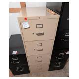 Beige 4-Drawer Filing Cabinet