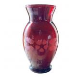 Vintage Red Vase 7"