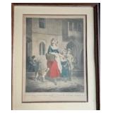 Print painted by F. Wheatley, R.A. Framed