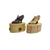 Pair Miniature Shoe Boxes Collectibles - Resin