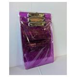 3 NIP Awesome Purple Plastic Clip Boards only $5