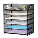 Marbrasse 6 Tier Paper Organizer Letter Tray