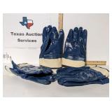 Lot 3pr L/XL PVC Dipped Gloves Water Resistant