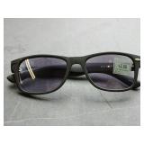 NEW +2.00 NO LINE SUNGLASS READERS (BLACK)