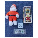 2cs Lot Santa Plush and Joy Candle(Match Prev Lot)