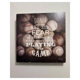 Baseball Inspiration Wall Art  Mancave/Office