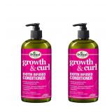 2 Difeel Growth & Curl Biotin Infused Cond. 33.8oz