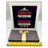 Thank you for Serving our Country Gift  7"x7"