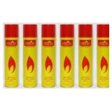 6 Cans NEON Butane for Lighters/Torches 10.14 oz