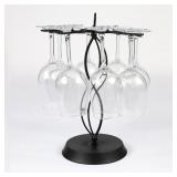 Elegant 8-Wine Glass Holder Countertop