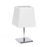 9.65" Sleek and Square Mini Chrome Table Lamp